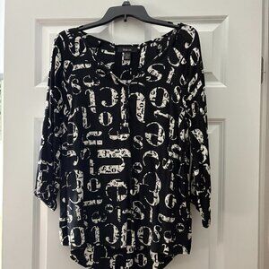 Graphic blouse
